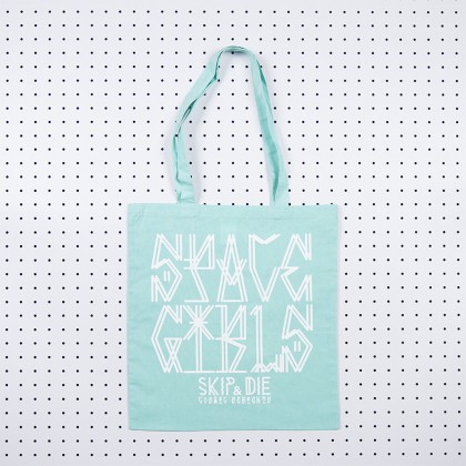 Space Girls Tote Bag Mint